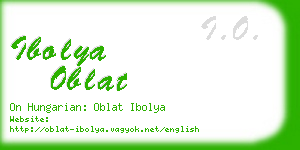 ibolya oblat business card